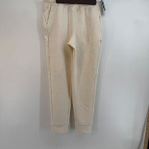 DSG Girls Sport Fleece Mid Rise Jogger Pants Cream Multi Nep Size XL